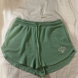 Garage Green Athletic Shorts